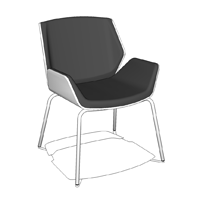 Boss Design - Kruze Lounge Chair (4 legs)