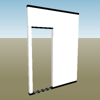 Straight - Skirting and cornice - Door opening