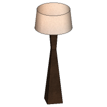Floor_Light_20 - Tapered wood floor lamp